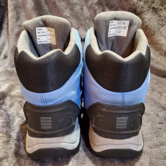 Lands End Boots Womens 9.5 B Lace Up Insulated Winter Snow Boot Blue/Blk 305940 - Picture 4 of 11